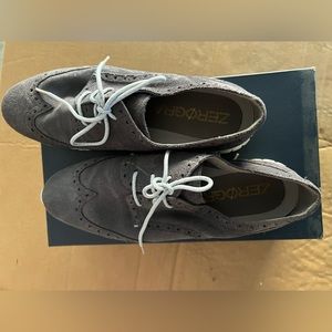 Women's ZERØGRAND Wingtip Oxford - 8.5 - Grey